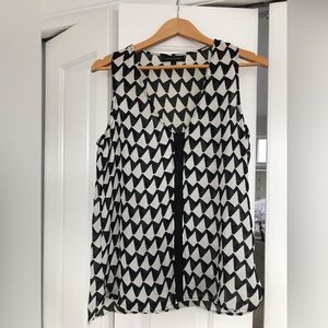 Banana Republic black & white top